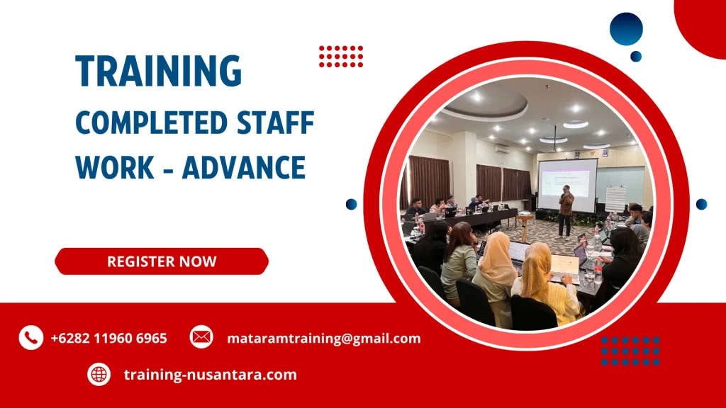 TRAINING COMPLETED STAFF WORK - ADVANCE