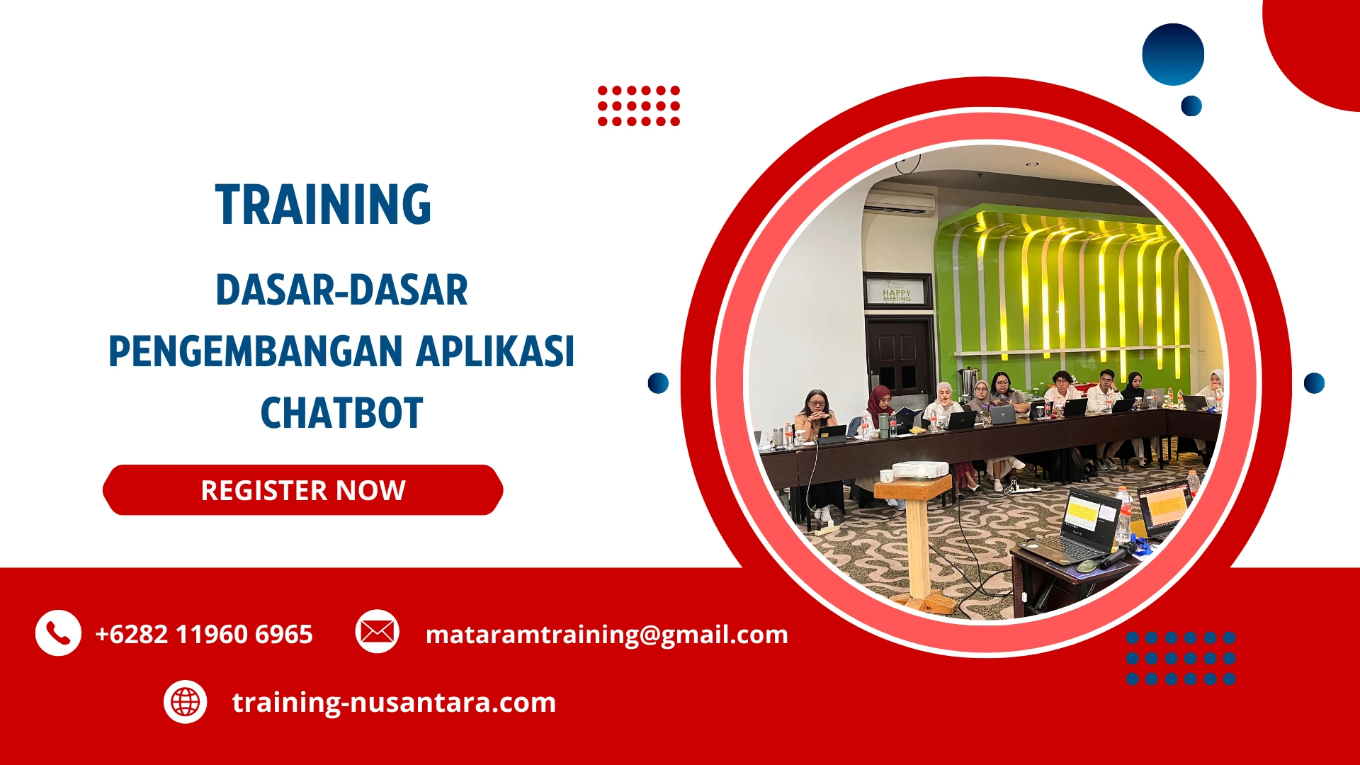 TRAINING DASAR-DASAR PENGEMBANGAN APLIKASI CHATBOT