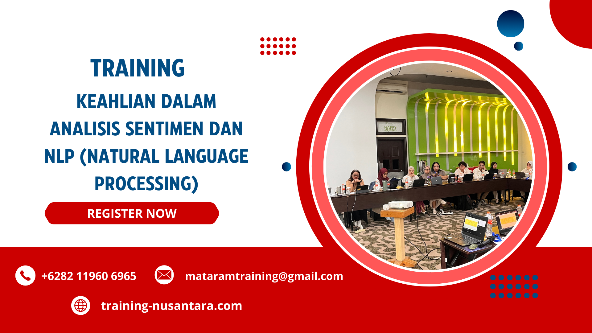 TRAINING KEAHLIAN DALAM ANALISIS SENTIMEN DAN NLP (NATURAL LANGUAGE PROCESSING)