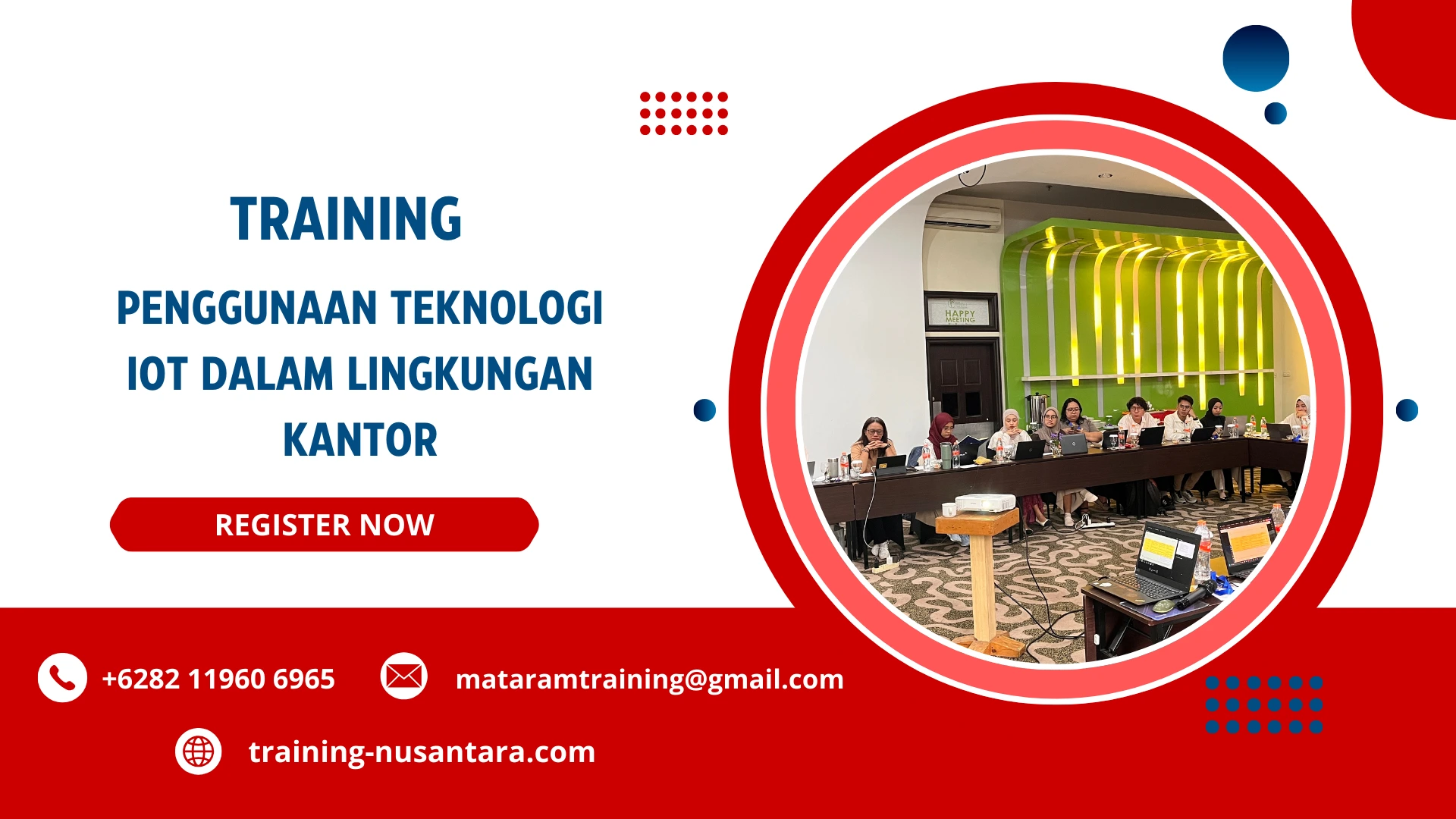 TRAINING PENGGUNAAN TEKNOLOGI IOT DALAM LINGKUNGAN KANTOR