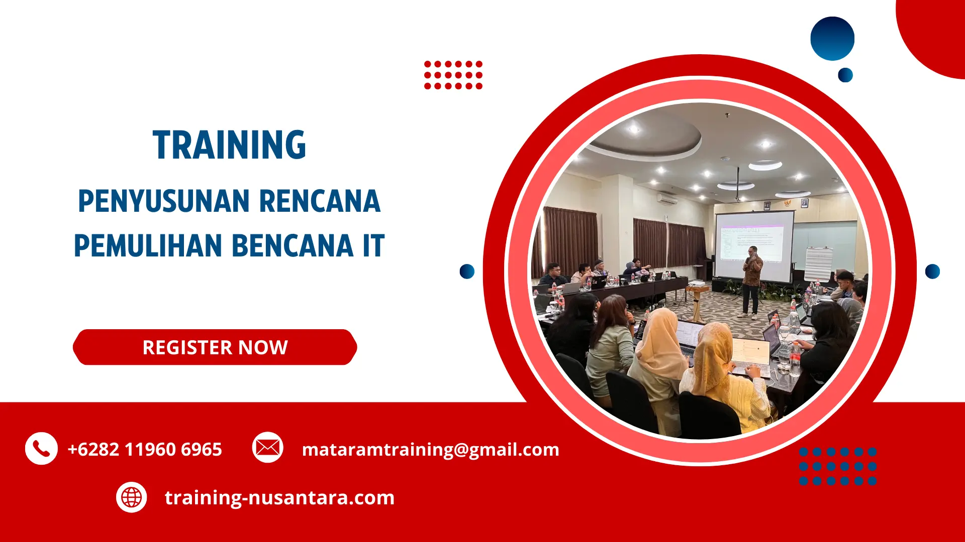 TRAINING PENYUSUNAN RENCANA PEMULIHAN BENCANA IT