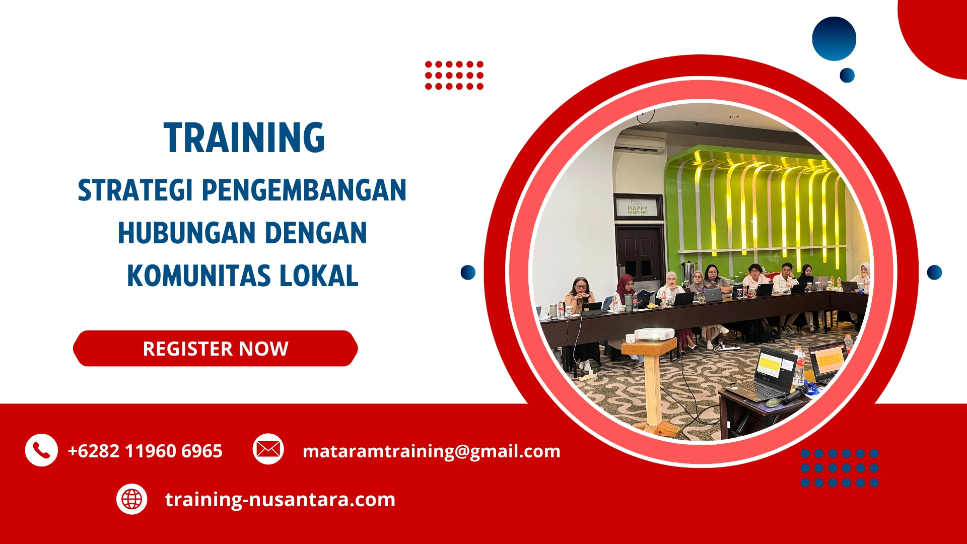 TRAINING STRATEGI PENGEMBANGAN HUBUNGAN DENGAN KOMUNITAS LOKAL