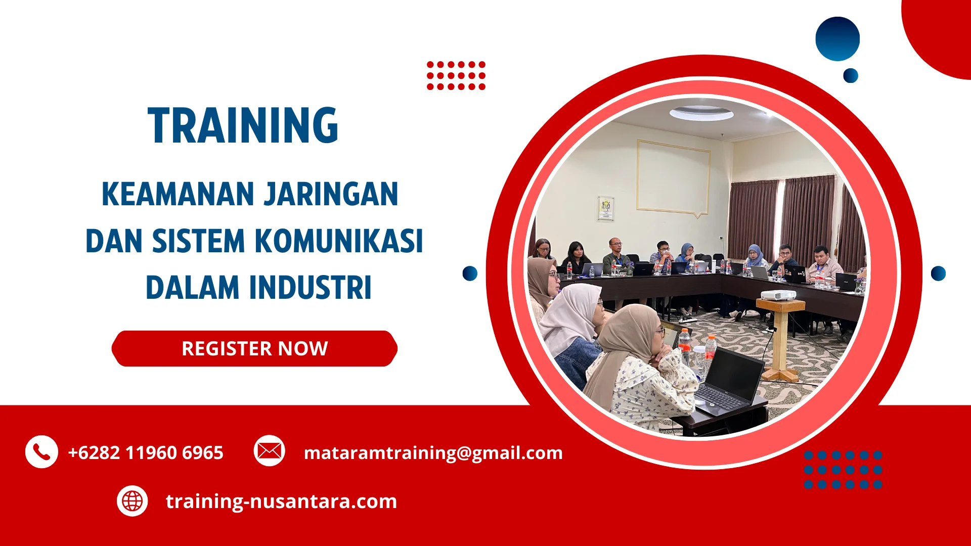 TRAINING KEAMANAN JARINGAN DAN SISTEM KOMUNIKASI DALAM INDUSTRI