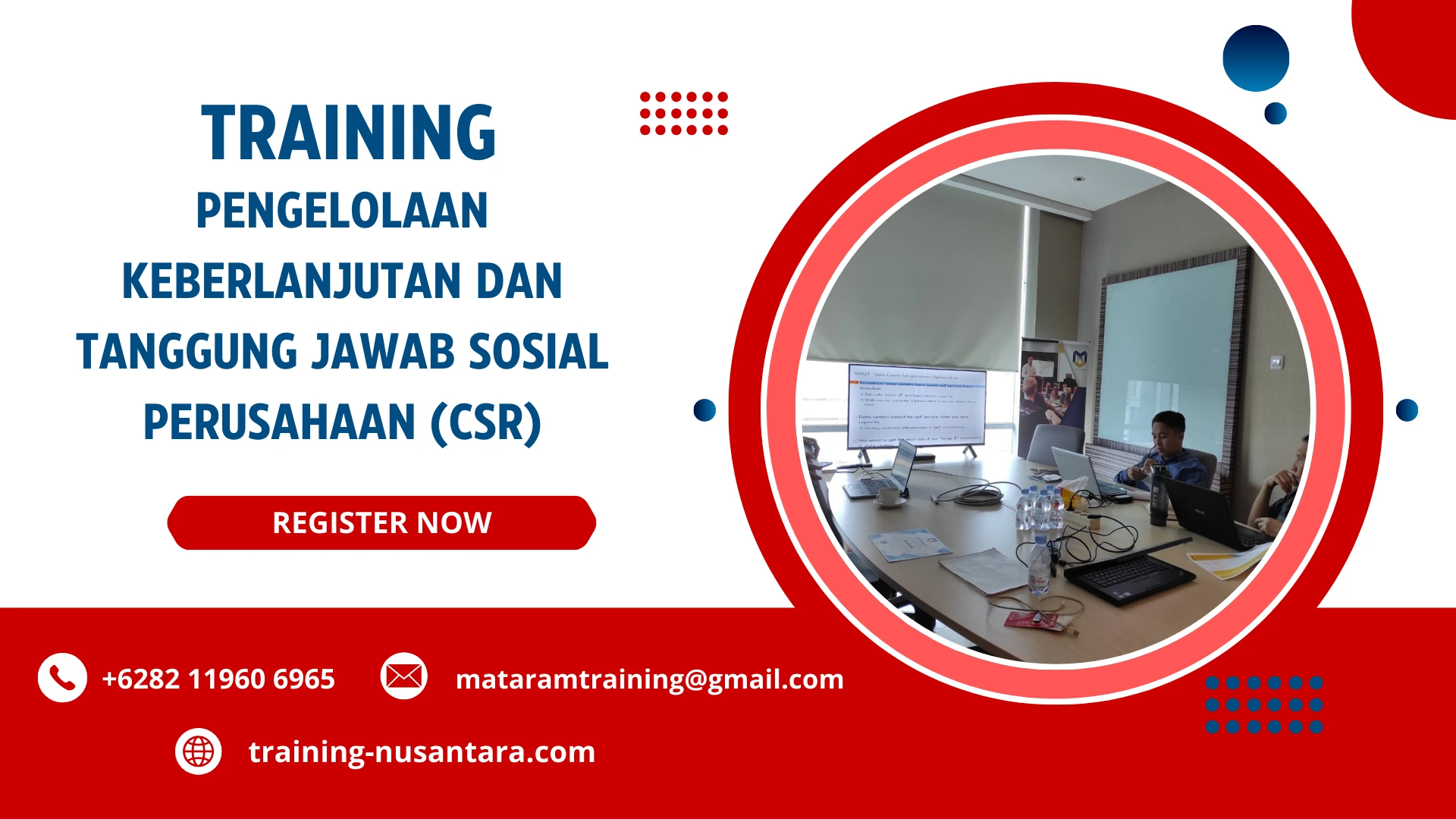 TRAINING PENGELOLAAN KEBERLANJUTAN DAN TANGGUNG JAWAB SOSIAL PERUSAHAAN (CSR) JAKARTA