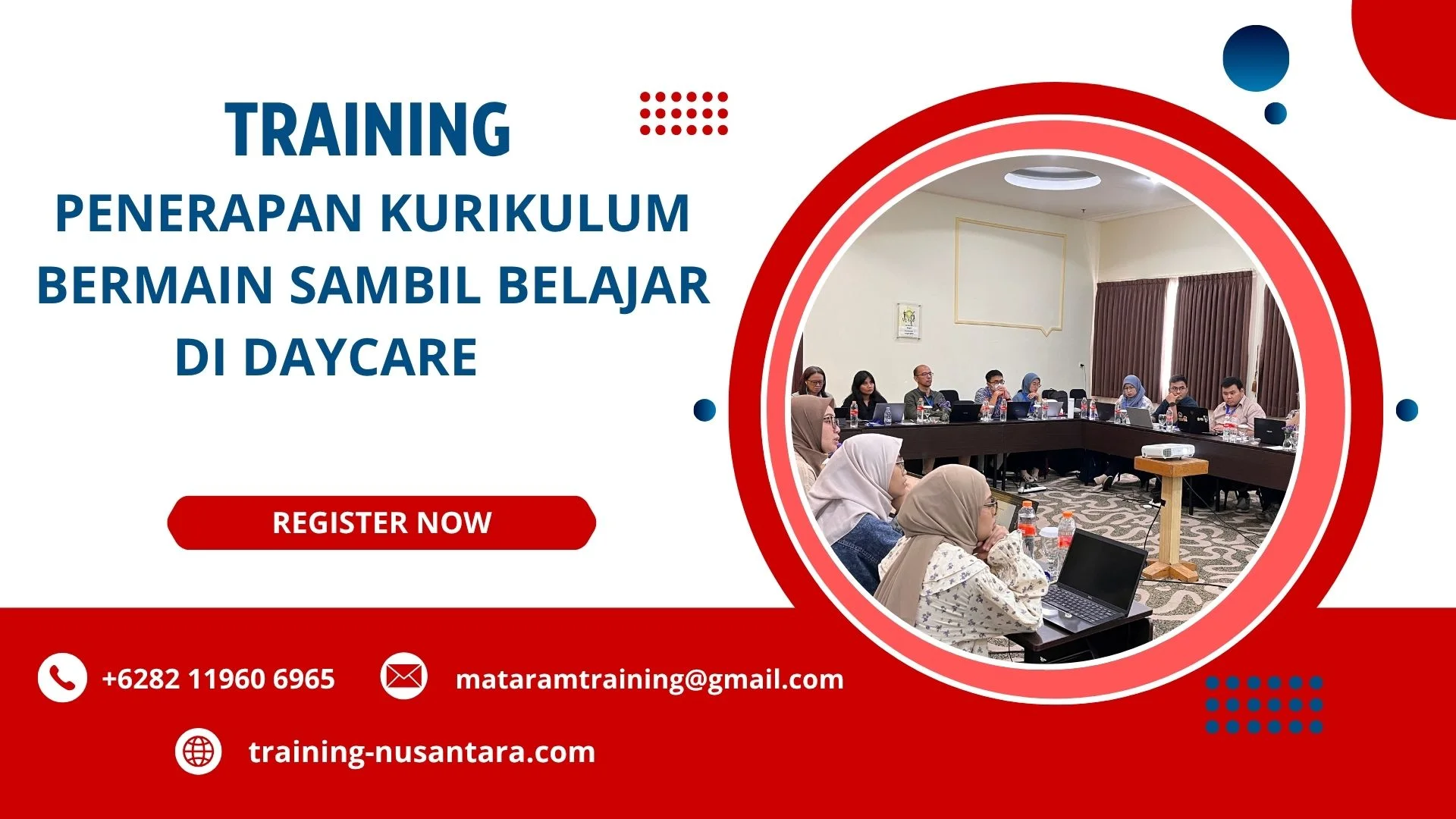 training belajar sambil bermain