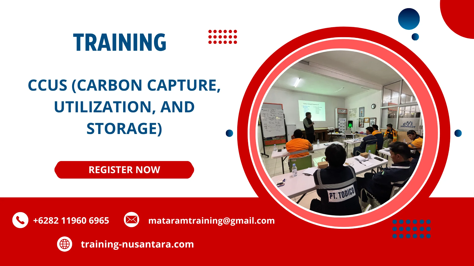 TRAINING CCUS (CARBON CAPTURE, UTILIZATION, AND STORAGE) DI JAKARTA