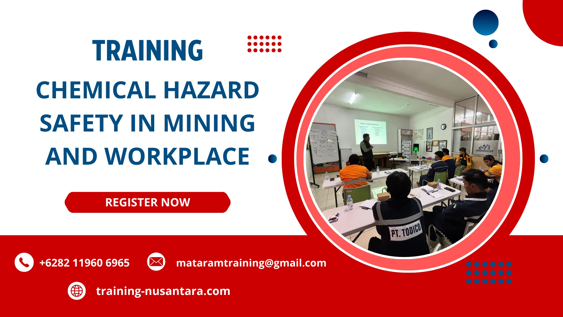 TRAINING CHEMICAL HAZARD SAFETY IN MINING AND WORKPLACE DI JAKARTA