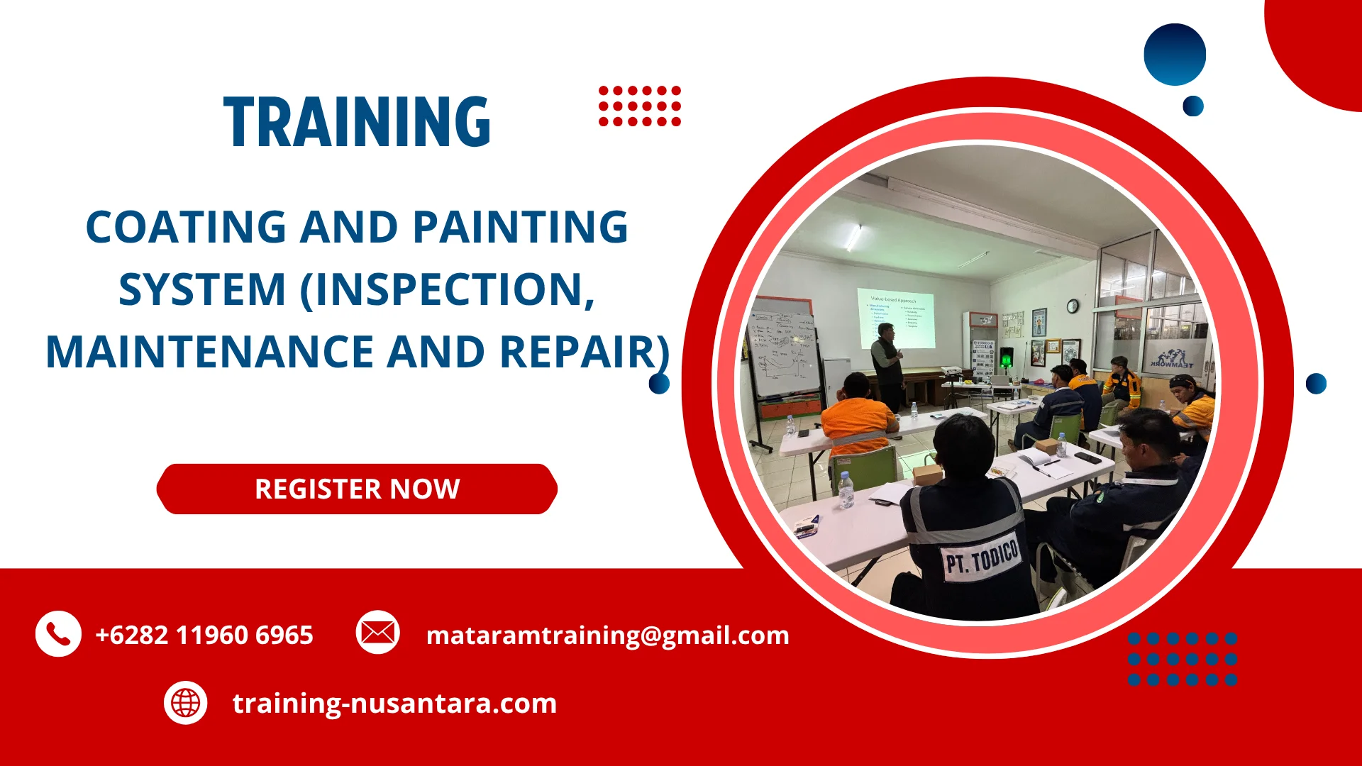 TRAINING COATING AND PAINTING SYSTEM (INSPECTION, MAINTENANCE AND REPAIR) DI JAKARTA