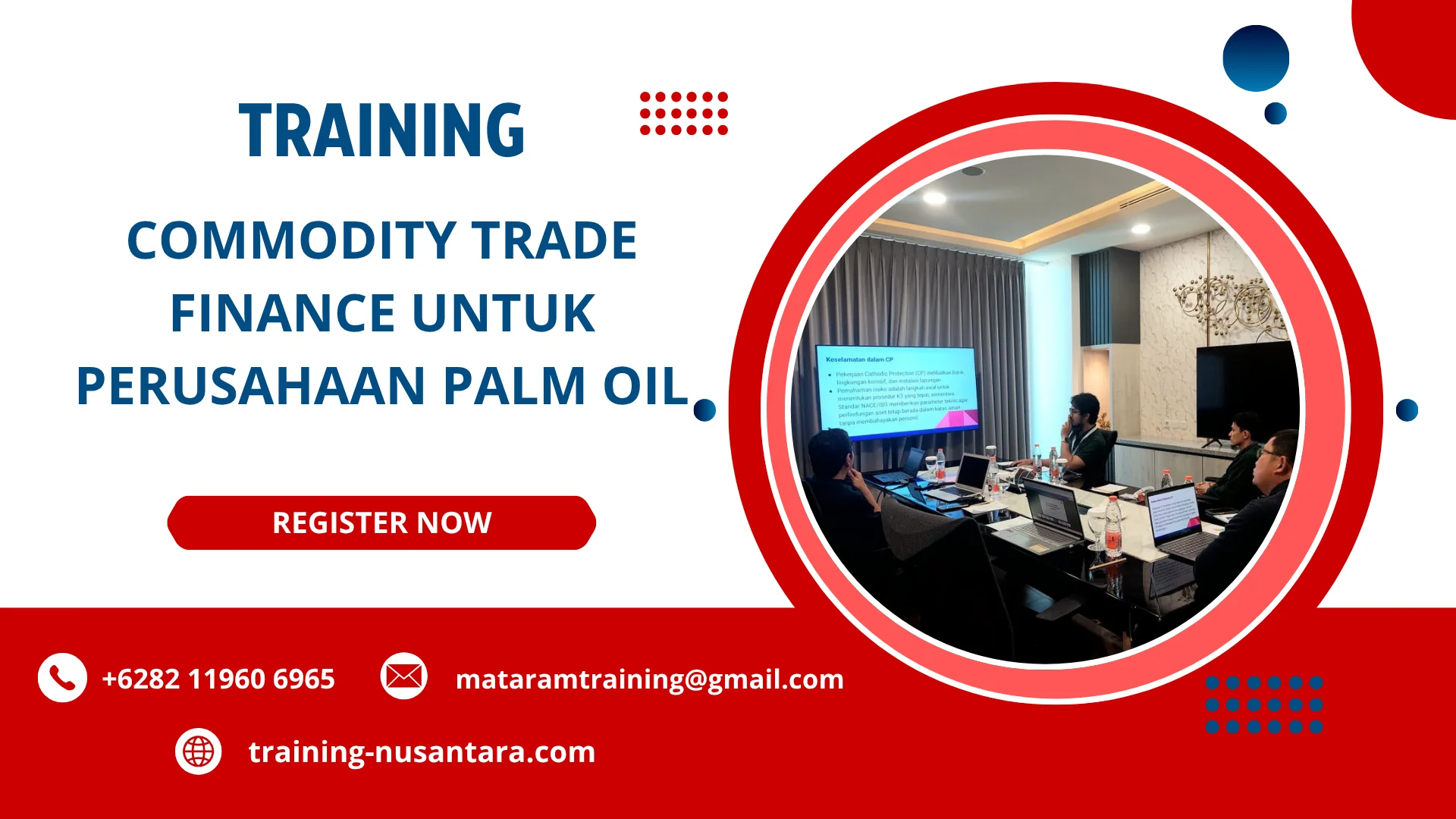 TRAINING COMMODITY TRADE FINANCE UNTUK PERUSAHAAN PALM OIL DI JAKARTA