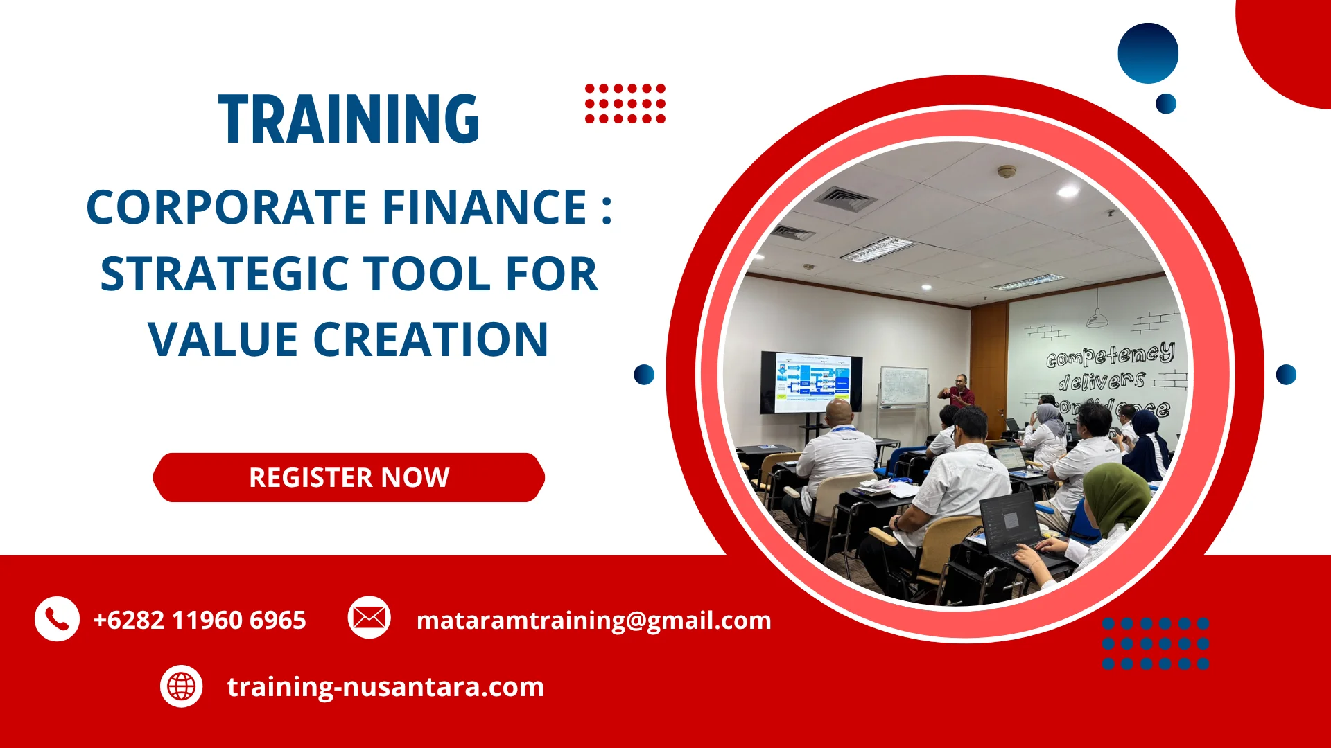 TRAINING CORPORATE FINANCE : STRATEGIC TOOL FOR VALUE CREATION DI JAKARTA