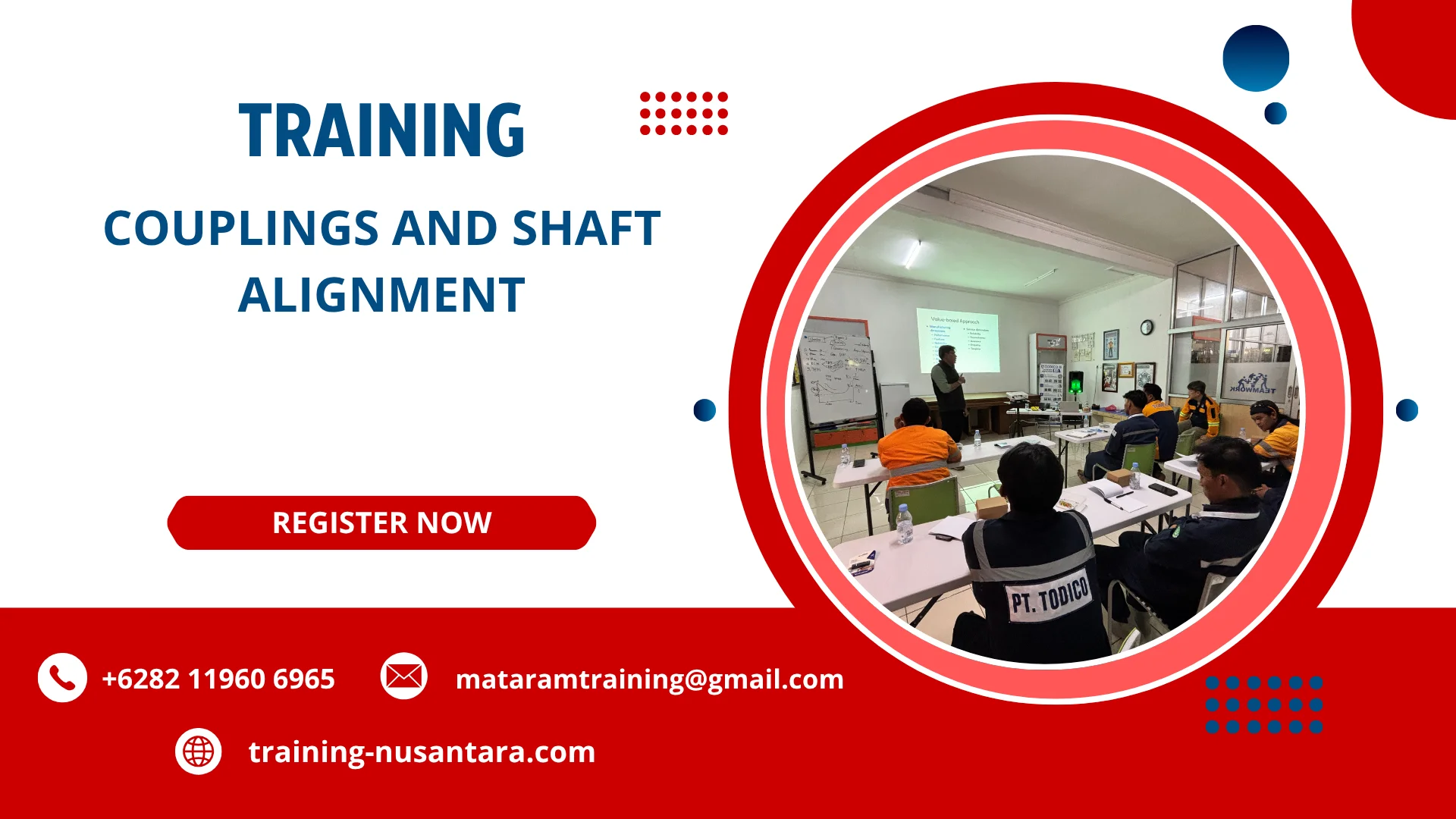 TRAINING COUPLINGS AND SHAFT ALIGNMENT DI JAKARTA