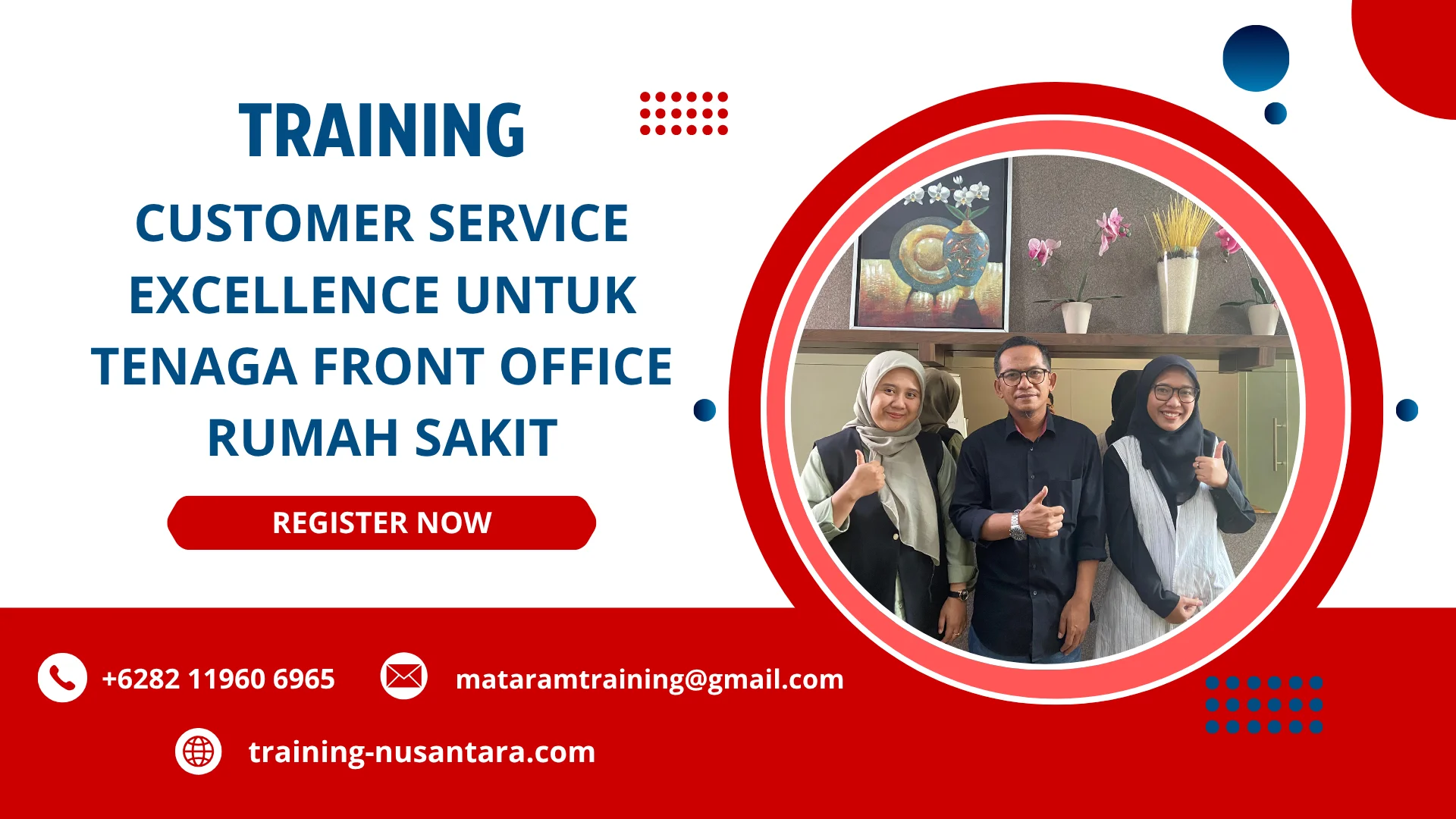 TRAINING CUSTOMER SERVICE EXCELLENCE UNTUK TENAGA FRONT OFFICE RUMAH SAKIT DI JAKARTA
