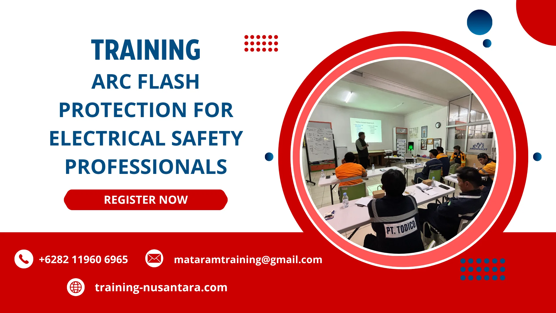 TRAINING ARC FLASH PROTECTION FOR ELECTRICAL SAFETY PROFESSIONALS DI JAKARTA