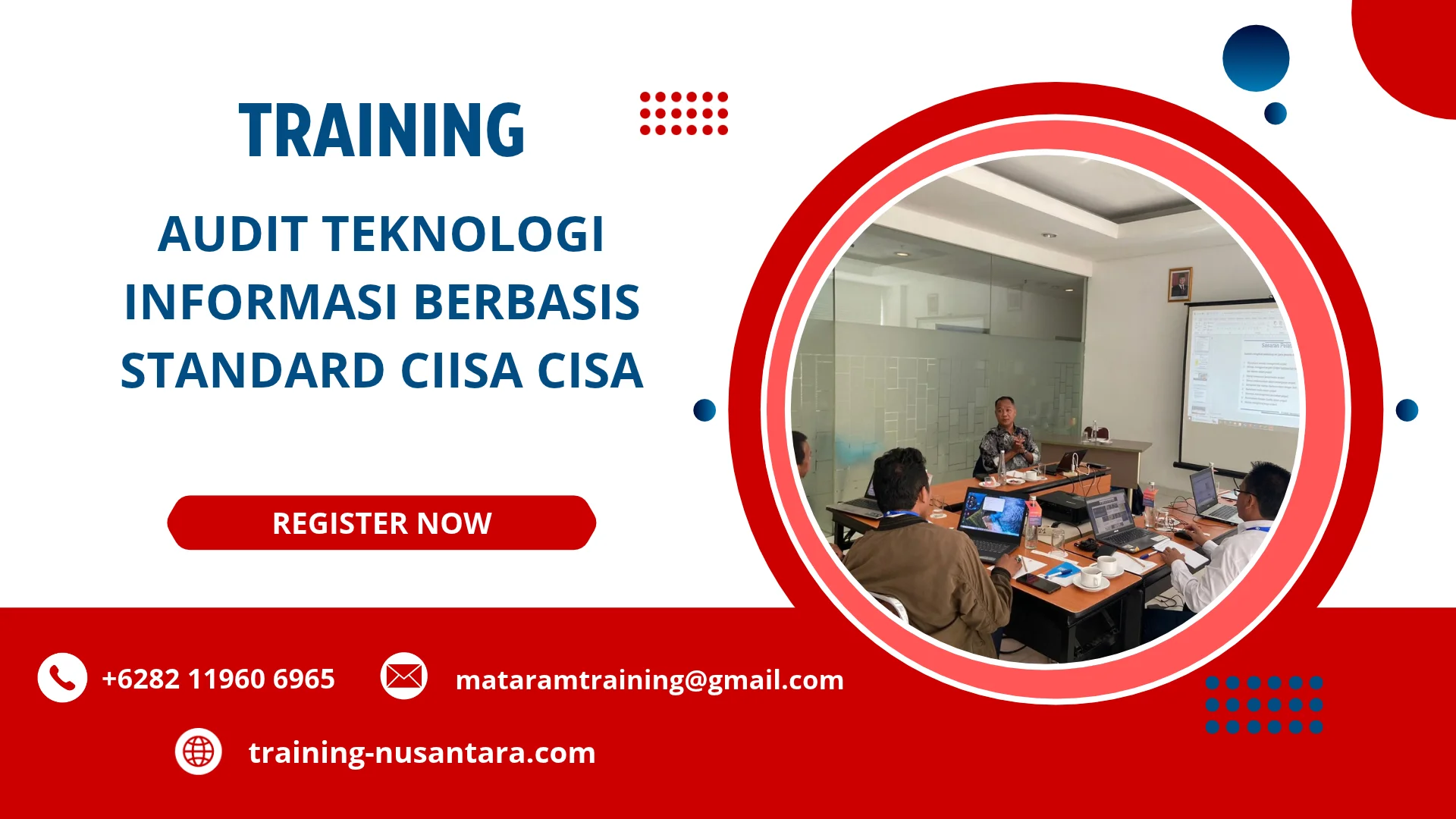TRAINING AUDIT TEKNOLOGI INFORMASI BERBASIS STANDARD CIISA CISA DI JAKARTA